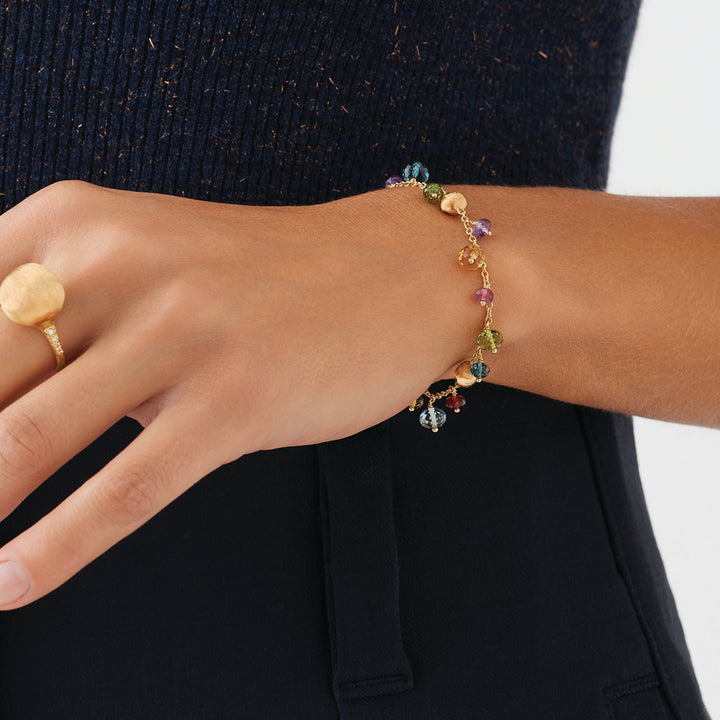 Bracelet Marco Bicego Africa Gemstones en or jaune 18k pierres multicolores BB2781_MIX02_Y_02