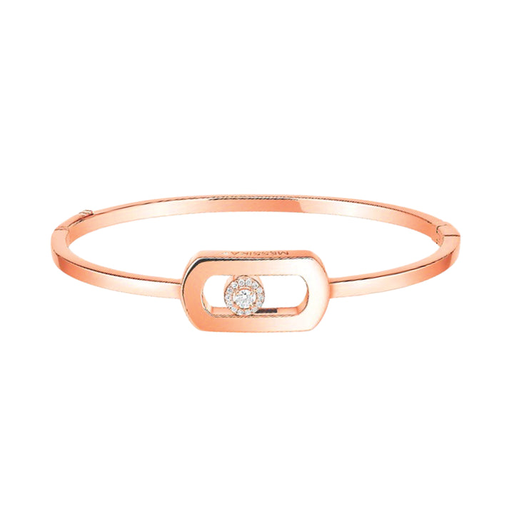 Bracelet Messika Jonc So Move en or rose 18k et diamants 13757-PG