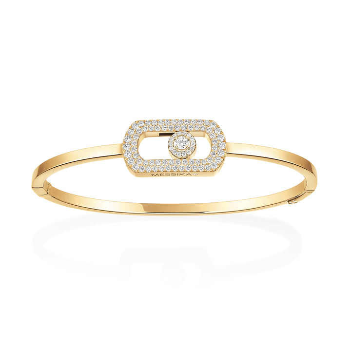 Bracelet Messika Jonc So Move Pavé en or jaune 18k et diamants 13428-YG