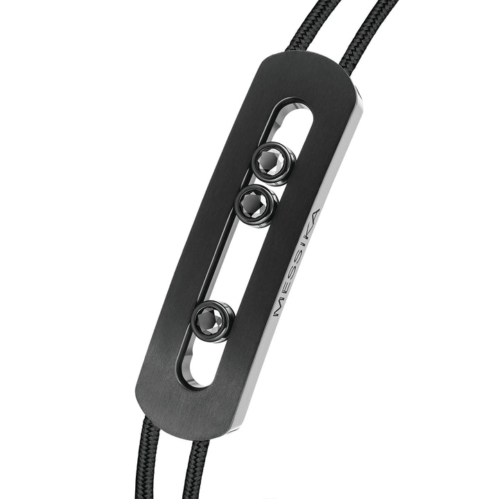 Bracelet Messika Cordon Move Titanium Black en titane et diamants noirs 10830-TB