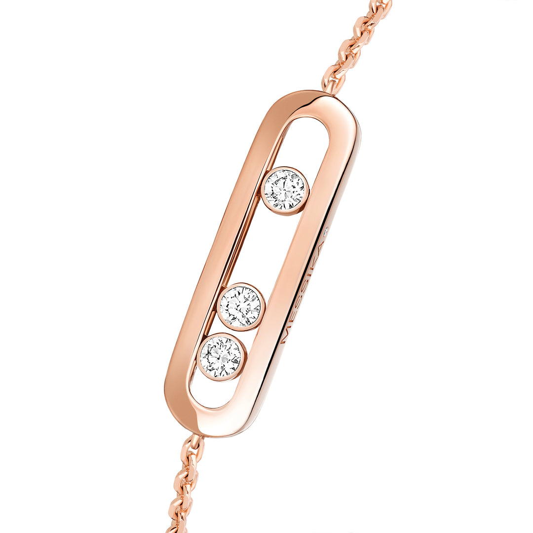 Bracelet Messika Baby Move en or rose 18k et diamants 04324-PG