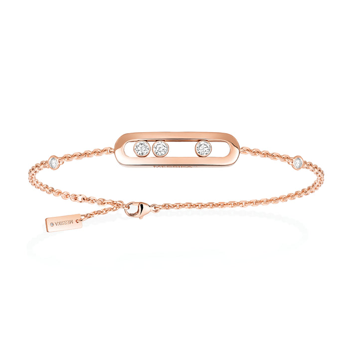 Bracelet Messika Baby Move en or rose 18k et diamants 04324-PG