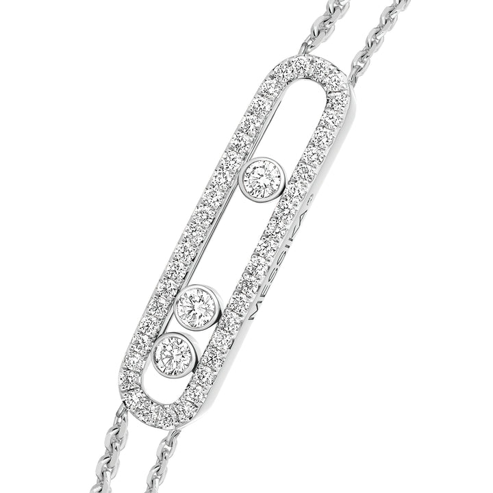 Bracelet Messika Move Classique en or blanc 18k et diamants 03995-WG