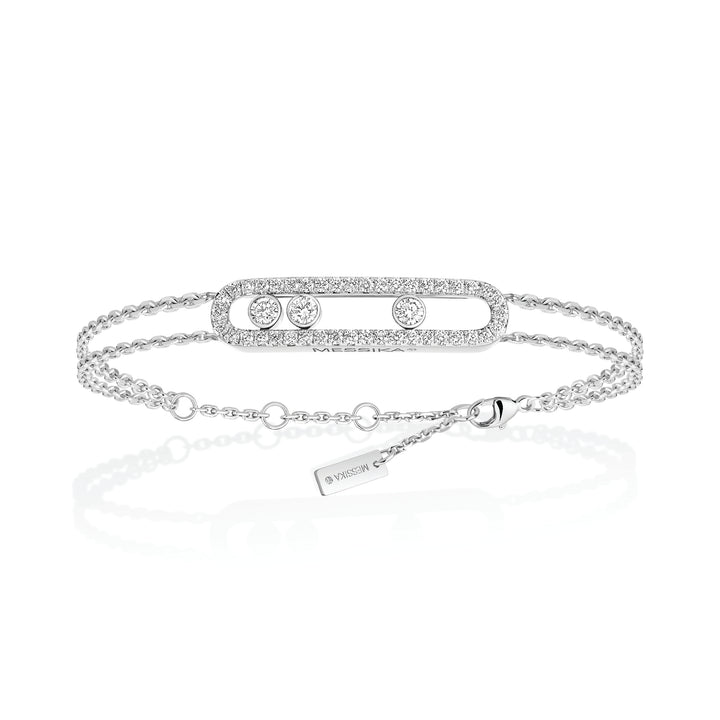 Bracelet Messika Move Classique en or blanc 18k et diamants 03995-WG