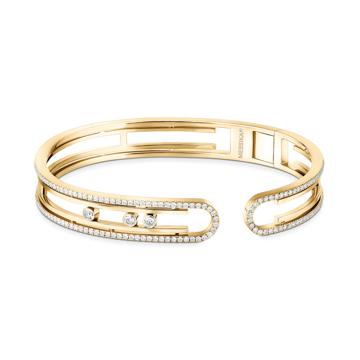 Bracelet Messika Bangle Move 10th en or jaune 18k et diamants 11426-YG