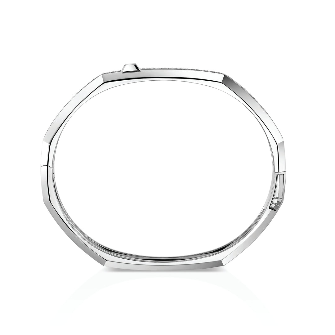 Bracelet Messika Moderniste pavé en or blanc 18k et diamants 14572-WG