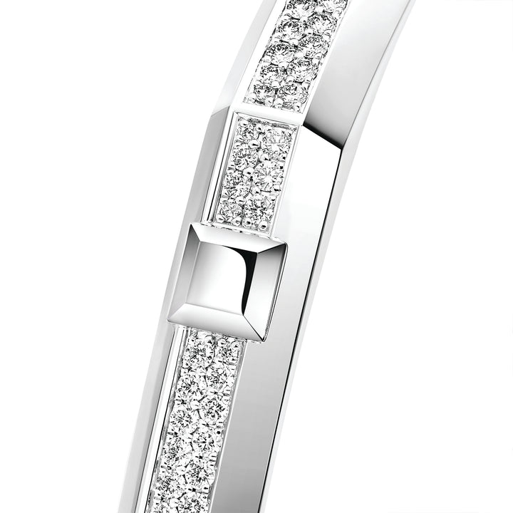 Bracelet Messika Moderniste pavé en or blanc 18k et diamants 14572-WG