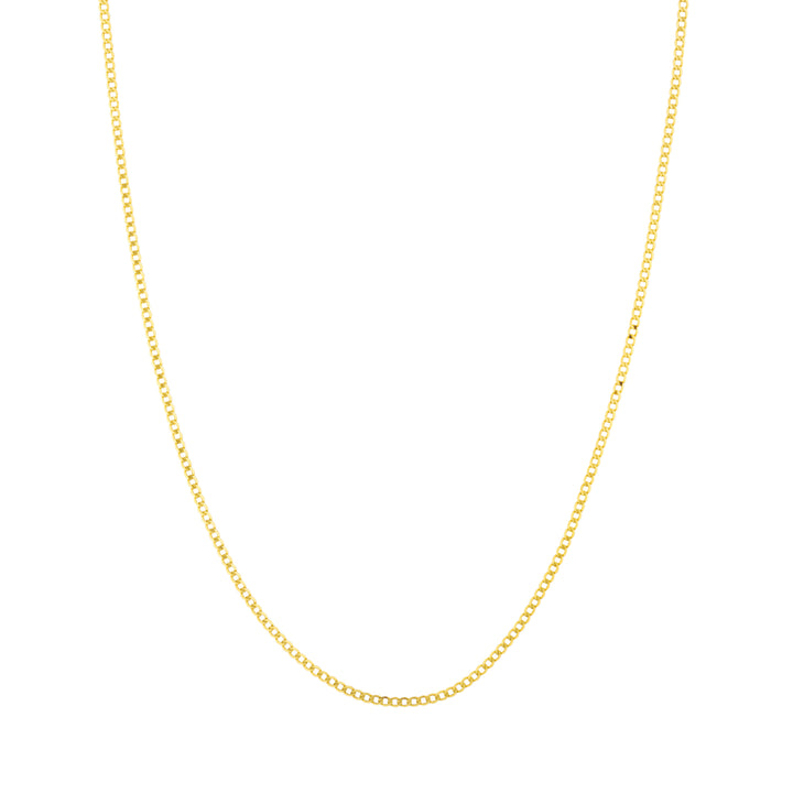 2 mm 18K yellow gold curb chain