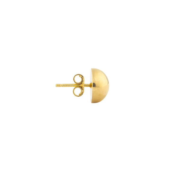 Boucles d'oreilles en or jaune 18K style clou 10 mm