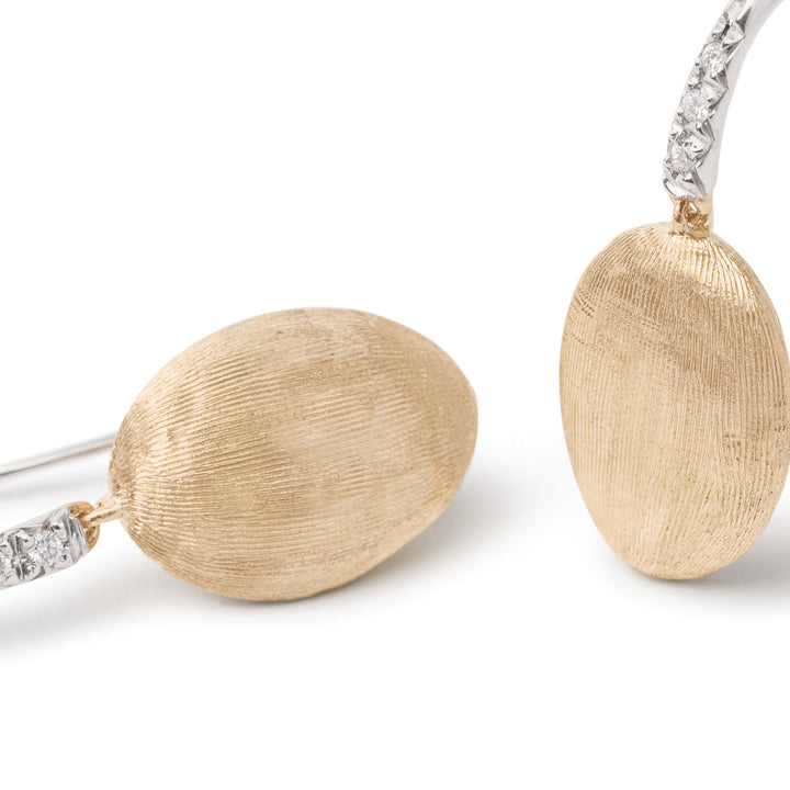 Boucles d’oreilles pendantes Marco Bicego Siviglia en or jaune 18K diamants OB1691-A