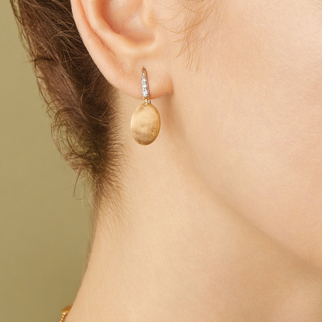 Boucles d’oreilles pendantes Marco Bicego Siviglia en or jaune 18K diamants OB1691-A