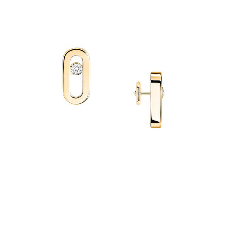 Boucles d'oreilles Messika Move Uno en or jaune 18k et diamants 12305-YG