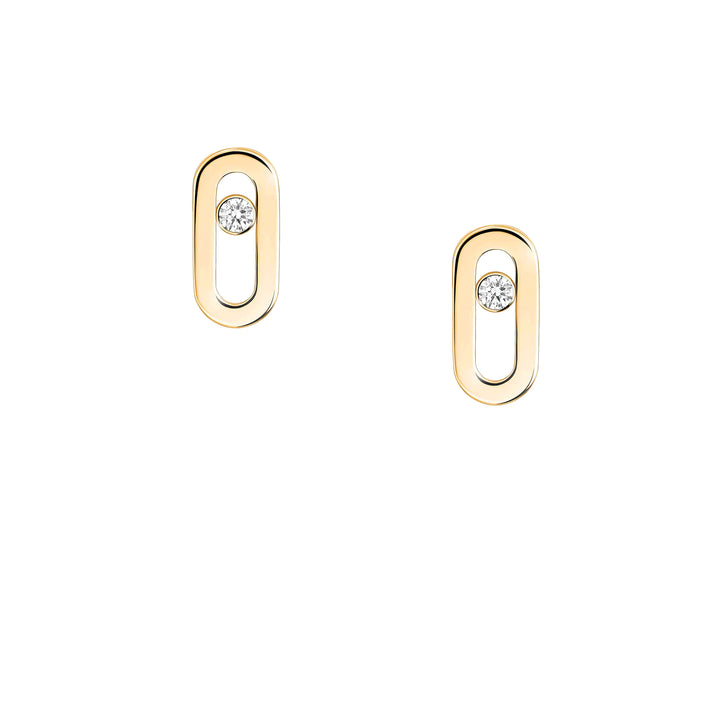 Boucles d'oreilles Messika Move Uno en or jaune 18k et diamants 12305-YG
