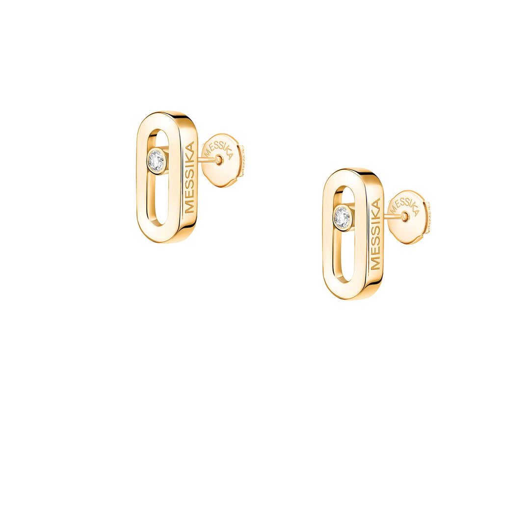 Boucles d'oreilles Messika Move Uno en or jaune 18k et diamants 12305-YG