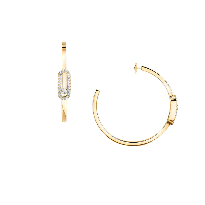 Boucles d'oreilles Messika Move Noa en or jaune 18k et diamants 12485-YG