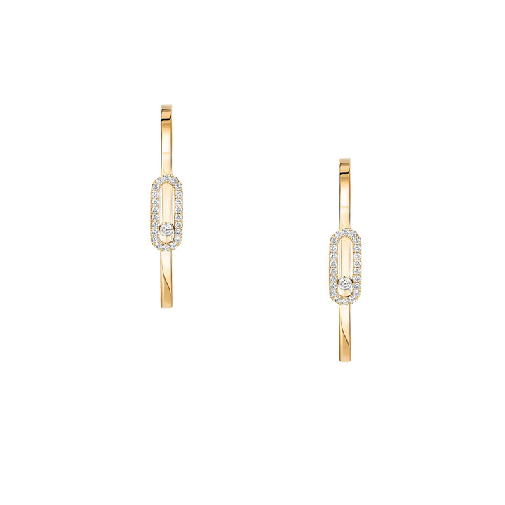 Boucles d'oreilles Messika Move Noa en or jaune 18k et diamants 12485-YG