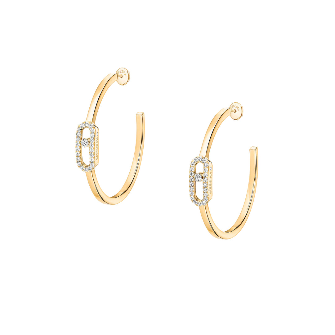 Boucles d'oreilles Messika Move Noa en or jaune 18k et diamants 12485-YG