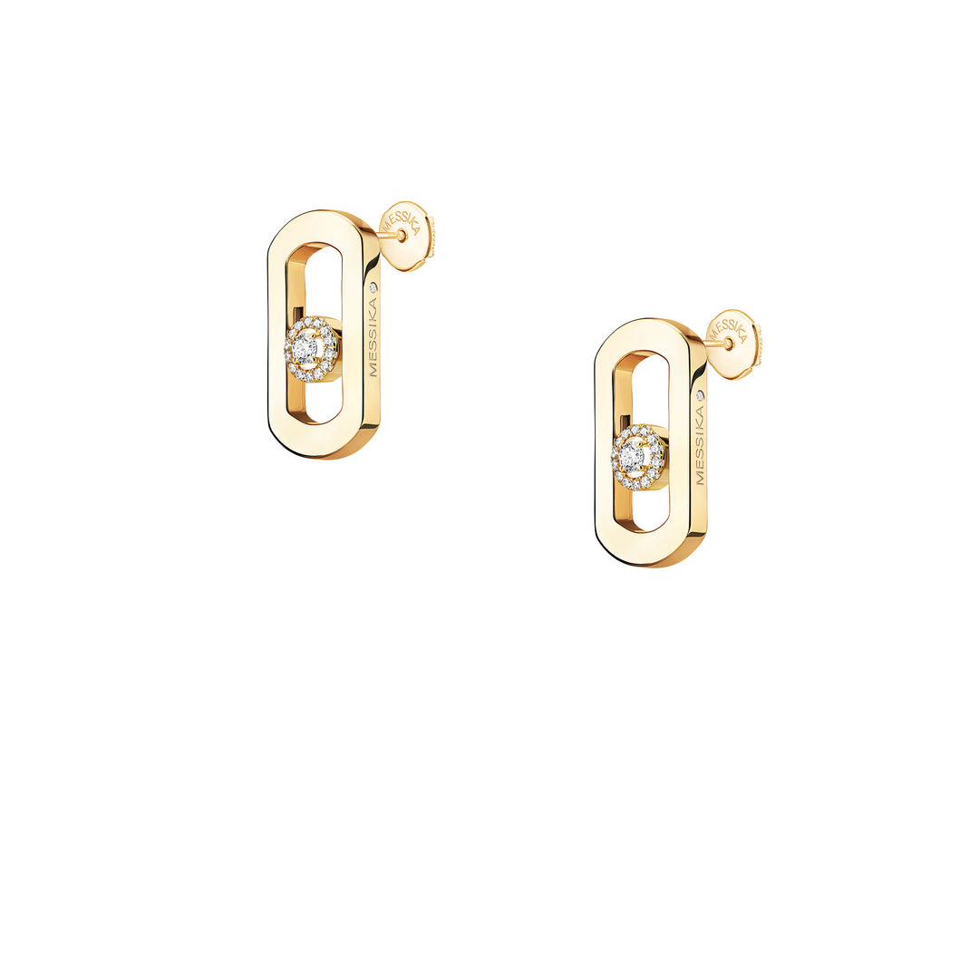 Boucles d'oreilles Messika So Move en or jaune 18k et diamants 12930-YG