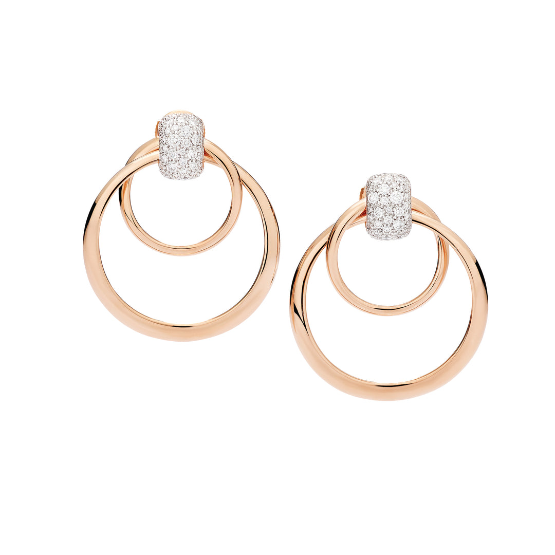 Pomellato Together earrings in 18k rose gold and diamonds POC6011-O7WHR-DB000