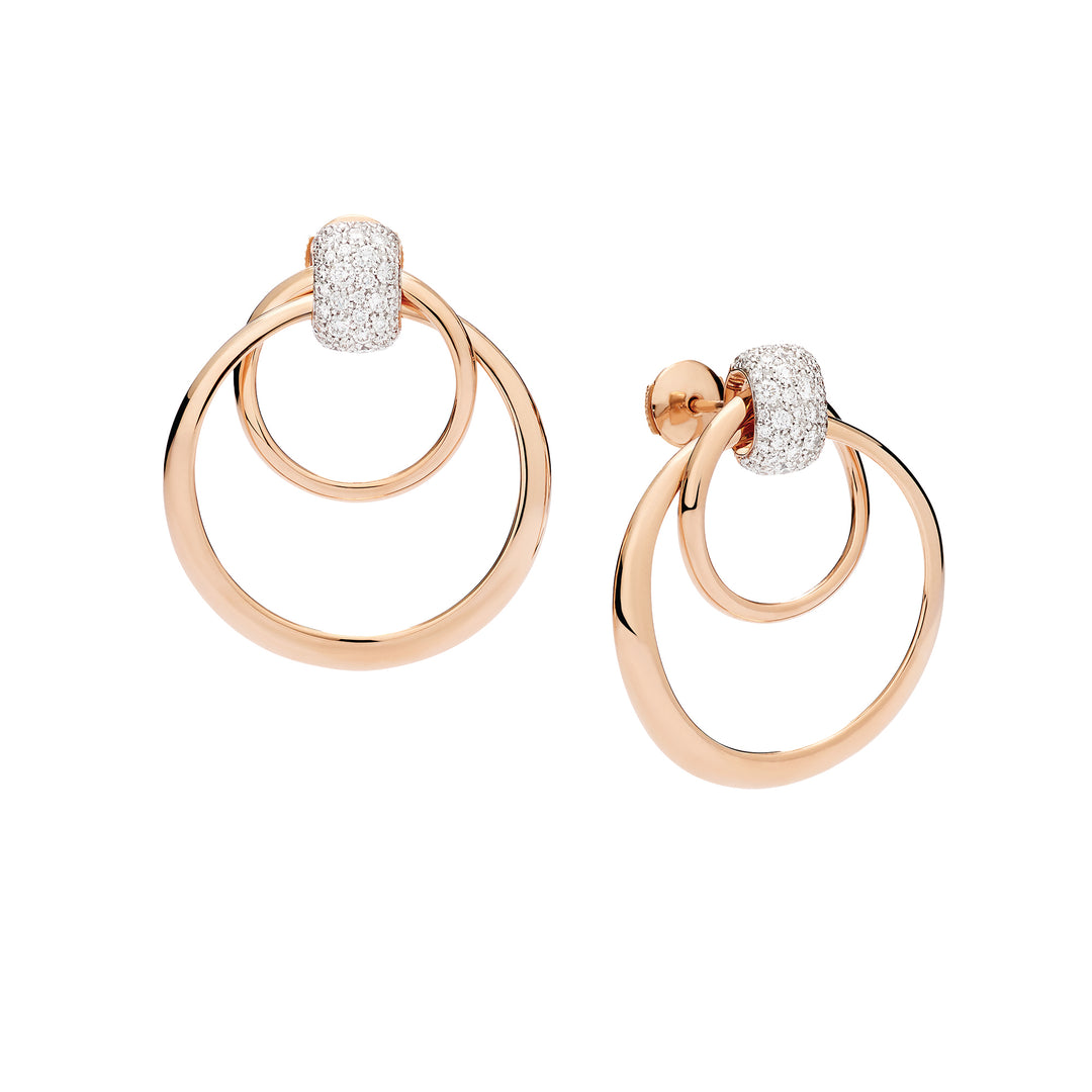 Pomellato Together earrings in 18k rose gold and diamonds POC6011-O7WHR-DB000