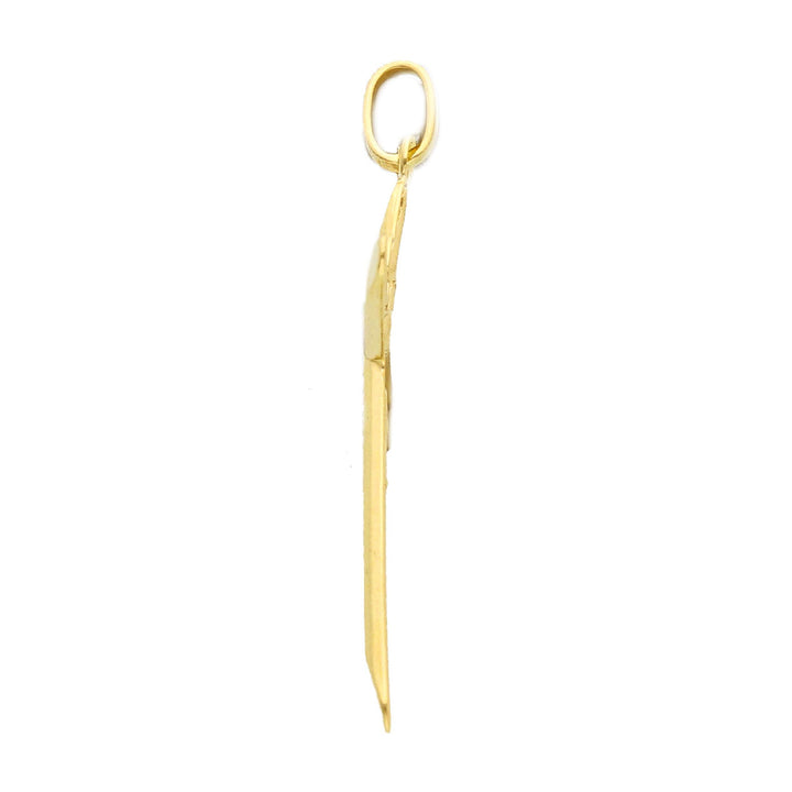 Pendentif croix religieux en or jaune 18K