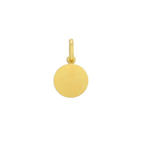 11 mm 18K yellow gold religious Saint Michael pendant