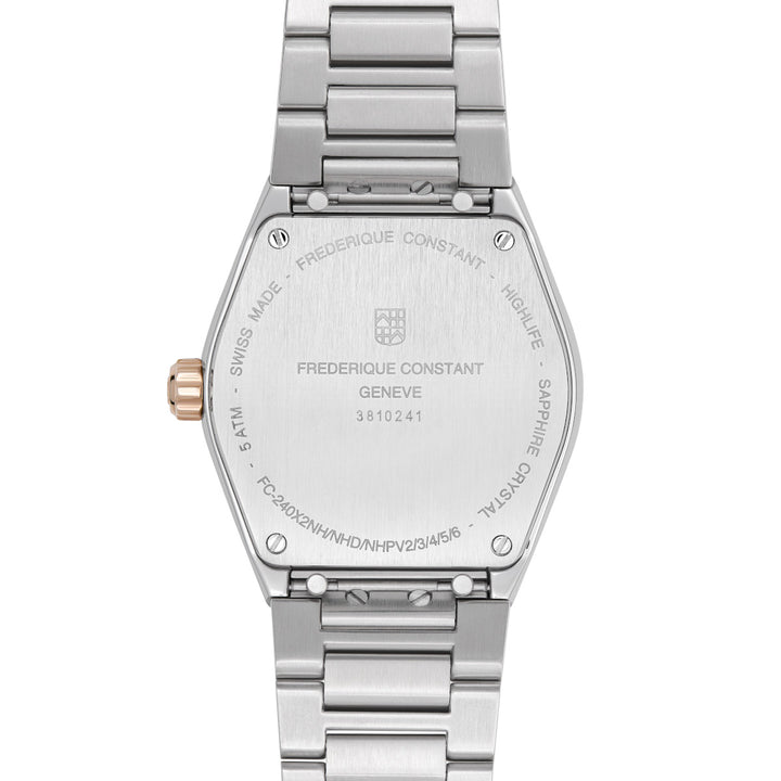 Frederique Constant Highlife Ladies Quartz Rose Gold-Tone Steel Watch 31 mm FC-240MPWD2NH22B