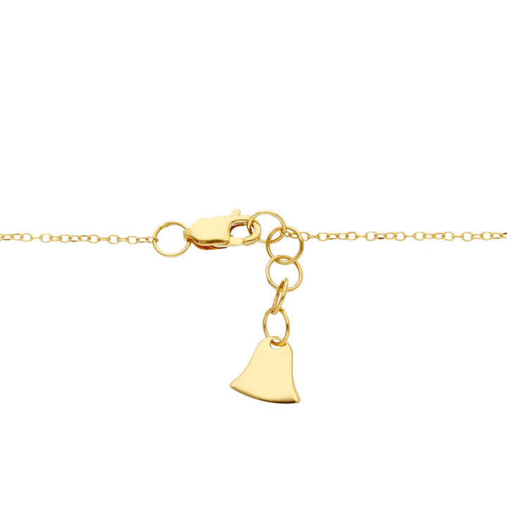 Collier en or jaune 18K lettre D