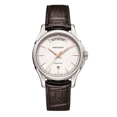 Hamilton Jazzmaster H-40 Automatic watch in stainless steel with leather strap, 40 mm H32505511
