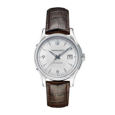 Montre Hamilton Jazzmaster Viewmatic Auto en acier inoxydable bracelet cuir 40 mm H32515555