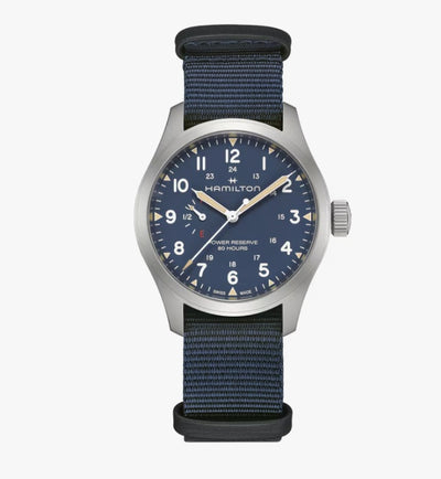 Hamilton Khaki Field Mechanical Stainless Steel Watch with Fabric Strap 40mm H69509940