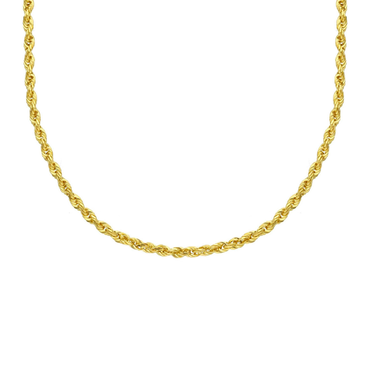 Chaîne en or jaune 18K style Corde 2.2 mm