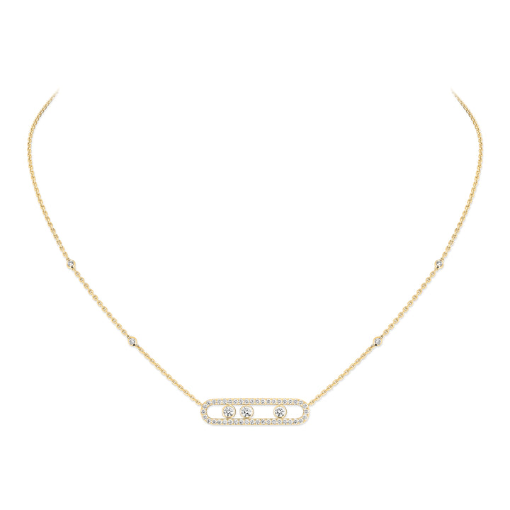 Collier Messika Move Classique en or jaune 18k et diamants 03994-YG