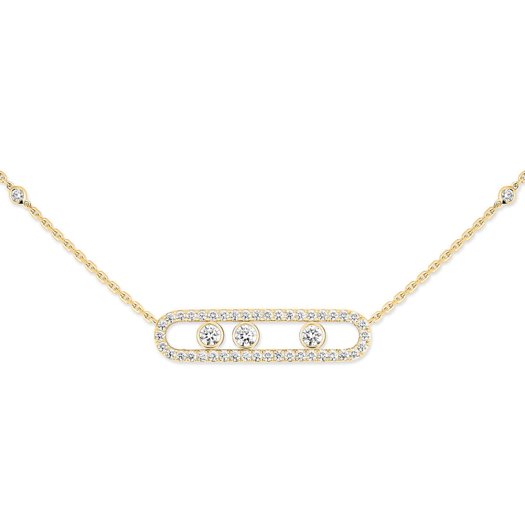 Collier Messika Move Classique en or jaune 18k et diamants 03994-YG