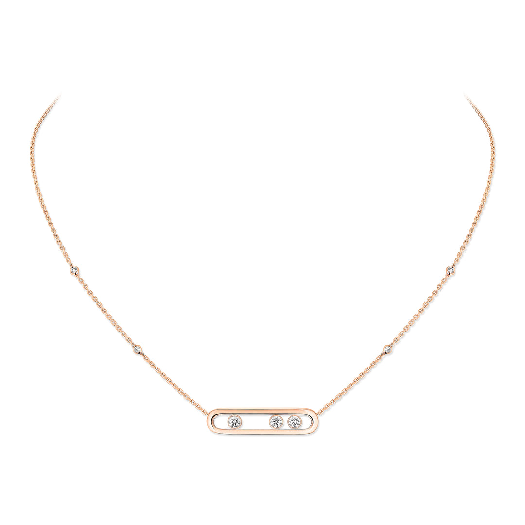 Collier Messika Move en or rose 18k et diamants 03997-PG