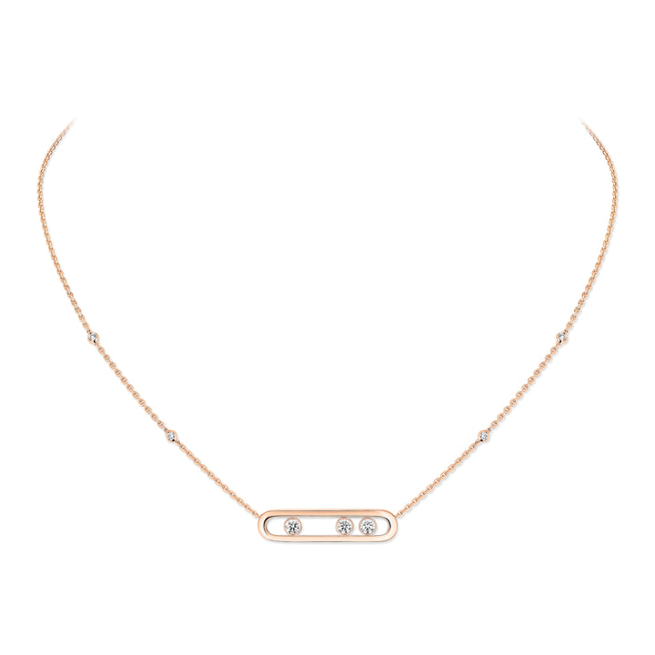 Collier Messika Move en or rose 18k et diamants 03997-PG