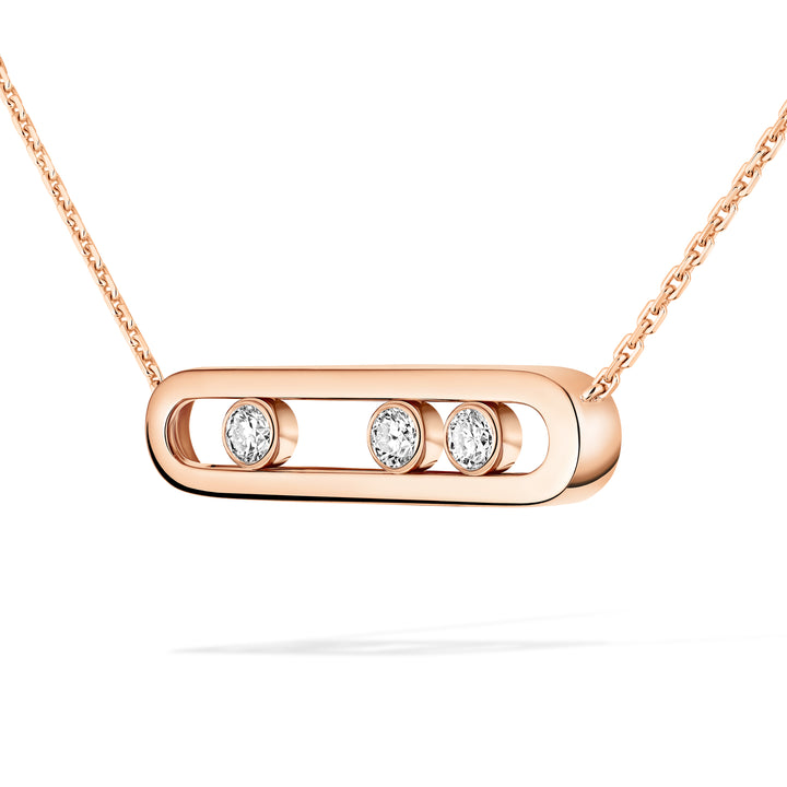 Collier Messika Move en or rose 18k et diamants 03997-PG