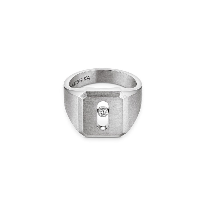 Messika Signet Ring Move Titanium Natural Diamond Titanium 13771-TN