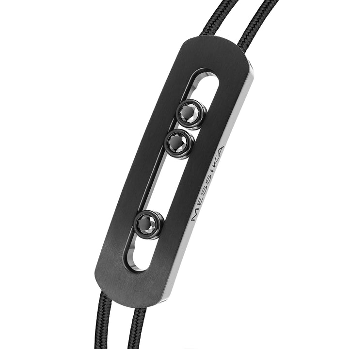 Bracelet Messika Cordon Move Titanium Black en titane et diamants noirs 10830-TB