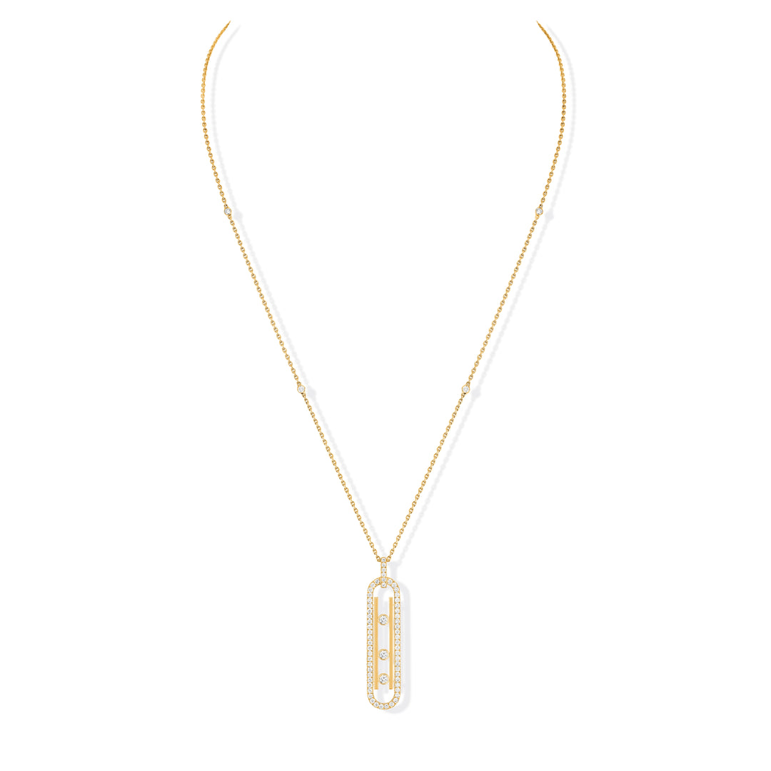 Messika Move 10th PM Necklace in 18k Yellow Gold and Diamonds 10032-YG