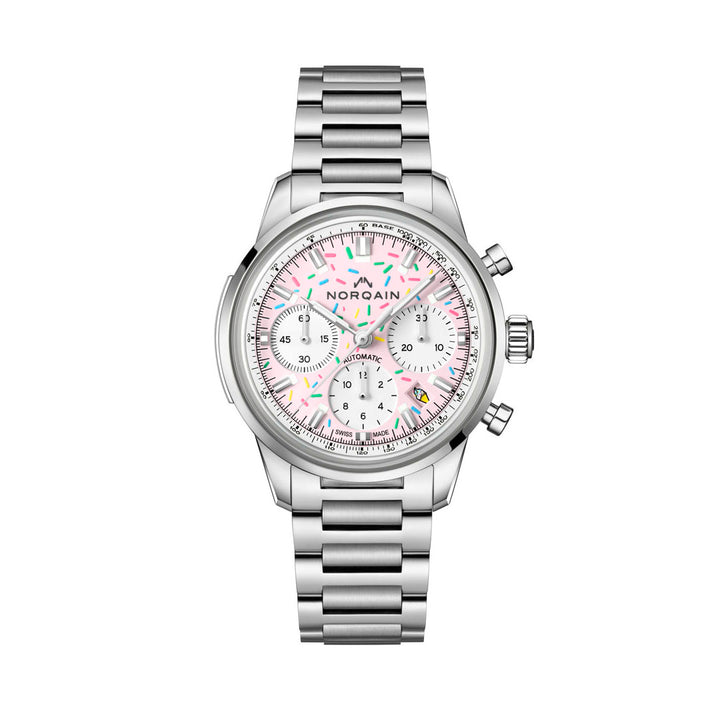 NORQAIN Freedom Chrono Enjoy Life "Sprinkles" automatic stainless steel 40 mm watch