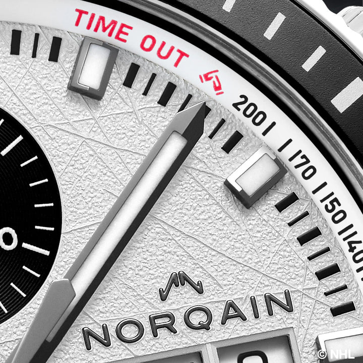 Montre NORQAIN Adventure Chrono NHL Limited Edition automatique en acier inoxydable bracelet caoutchouc 41 mm