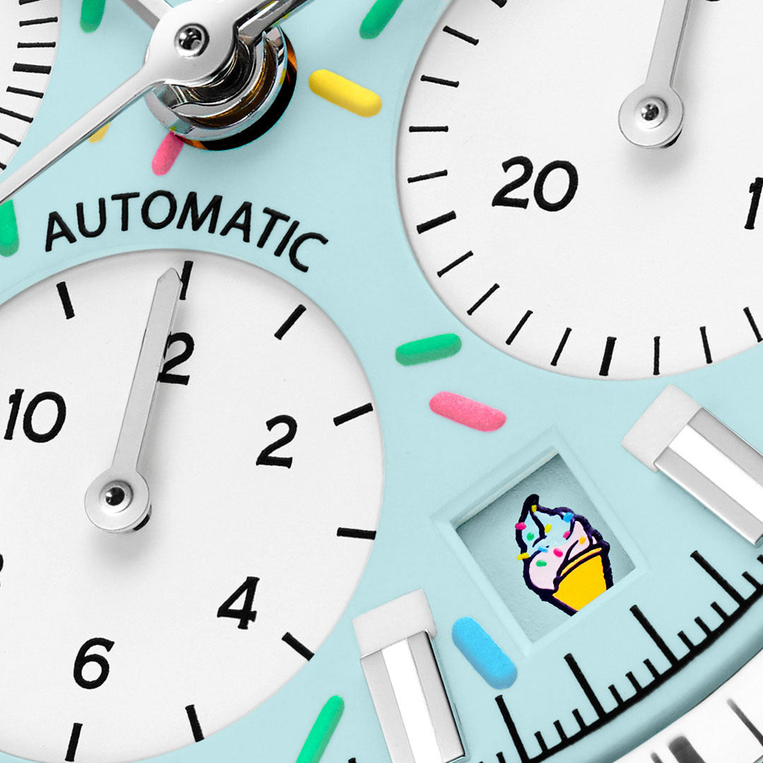 NORQAIN Freedom Chrono Enjoy Life "Sprinkles" automatic stainless steel 40 mm watch N2201.19S04.A01.S01