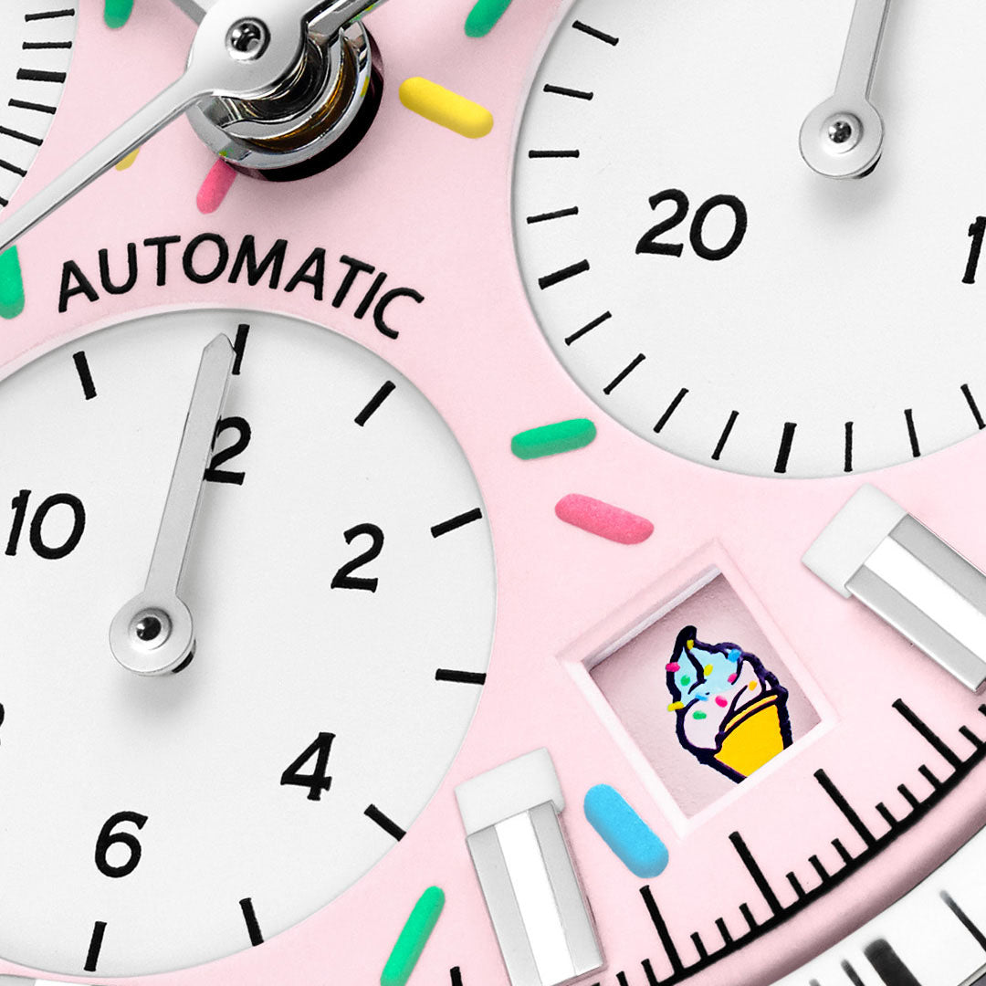 NORQAIN Freedom Chrono Enjoy Life "Sprinkles" automatic stainless steel 40 mm watch