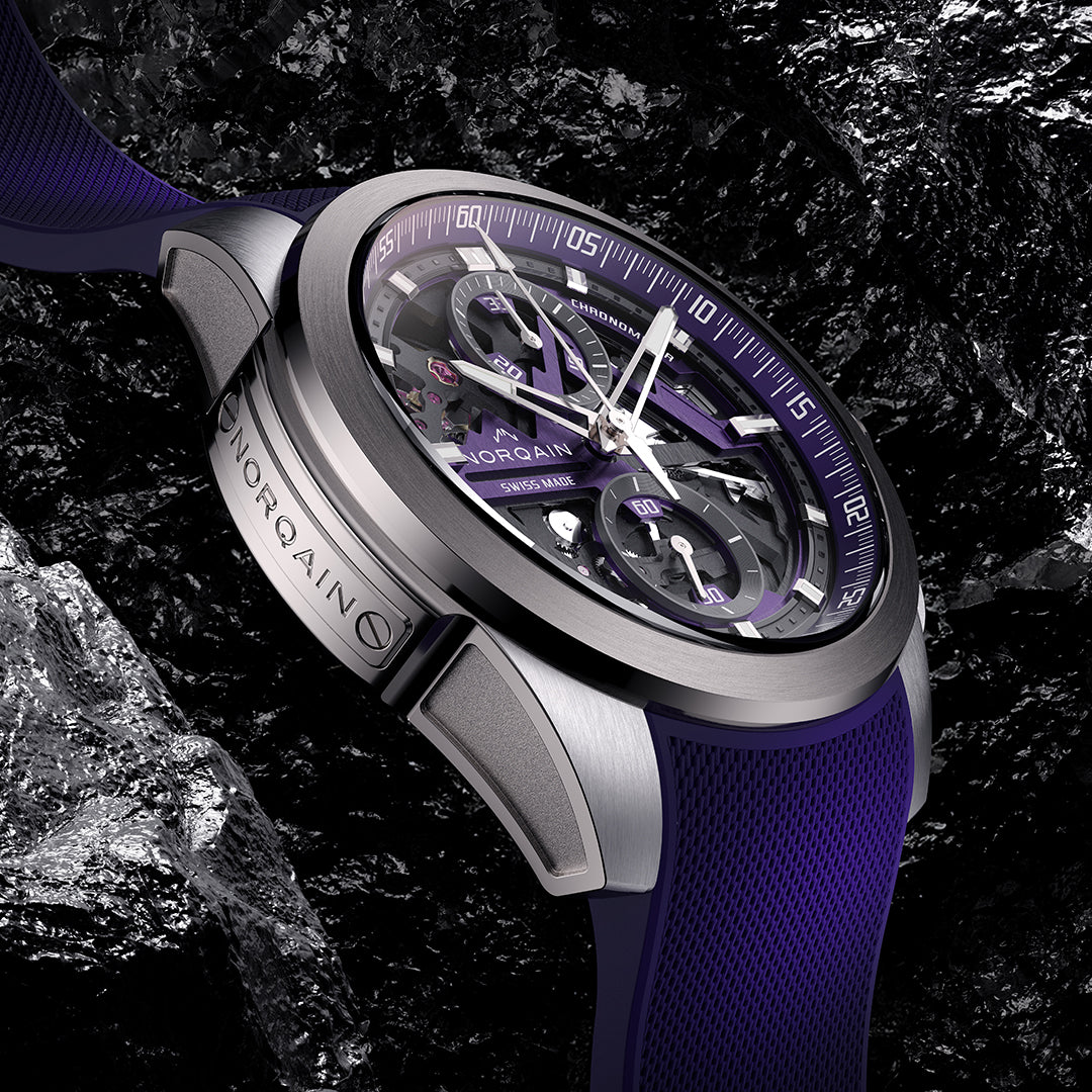 Montre NORQAIN Independence Skeleton Chrono automatique en titane bracelet caoutchouc 42 mm