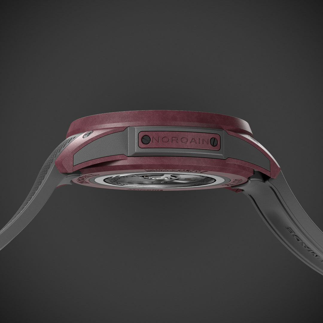 Montre NORQAIN Wild ONE Meteorite Special Edition automatique en matériau NORTEQ® à base de fibre de carbone bracelet caoutchouc 42 mm
