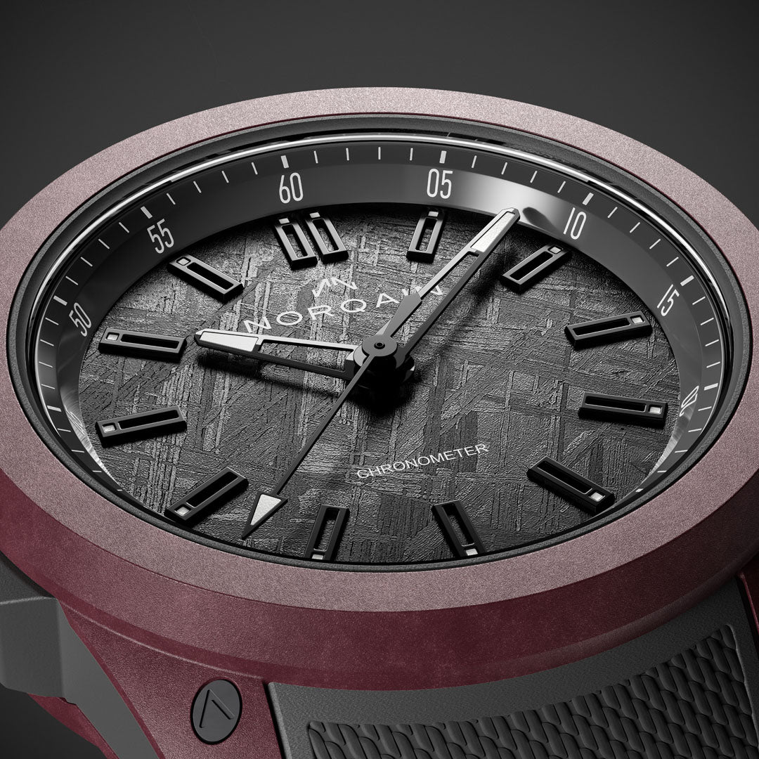 Montre NORQAIN Wild ONE Meteorite Special Edition automatique en matériau NORTEQ® à base de fibre de carbone bracelet caoutchouc 42 mm