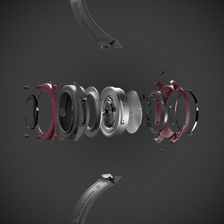 Montre NORQAIN Wild ONE Meteorite Special Edition automatique en matériau NORTEQ® à base de fibre de carbone bracelet caoutchouc 42 mm