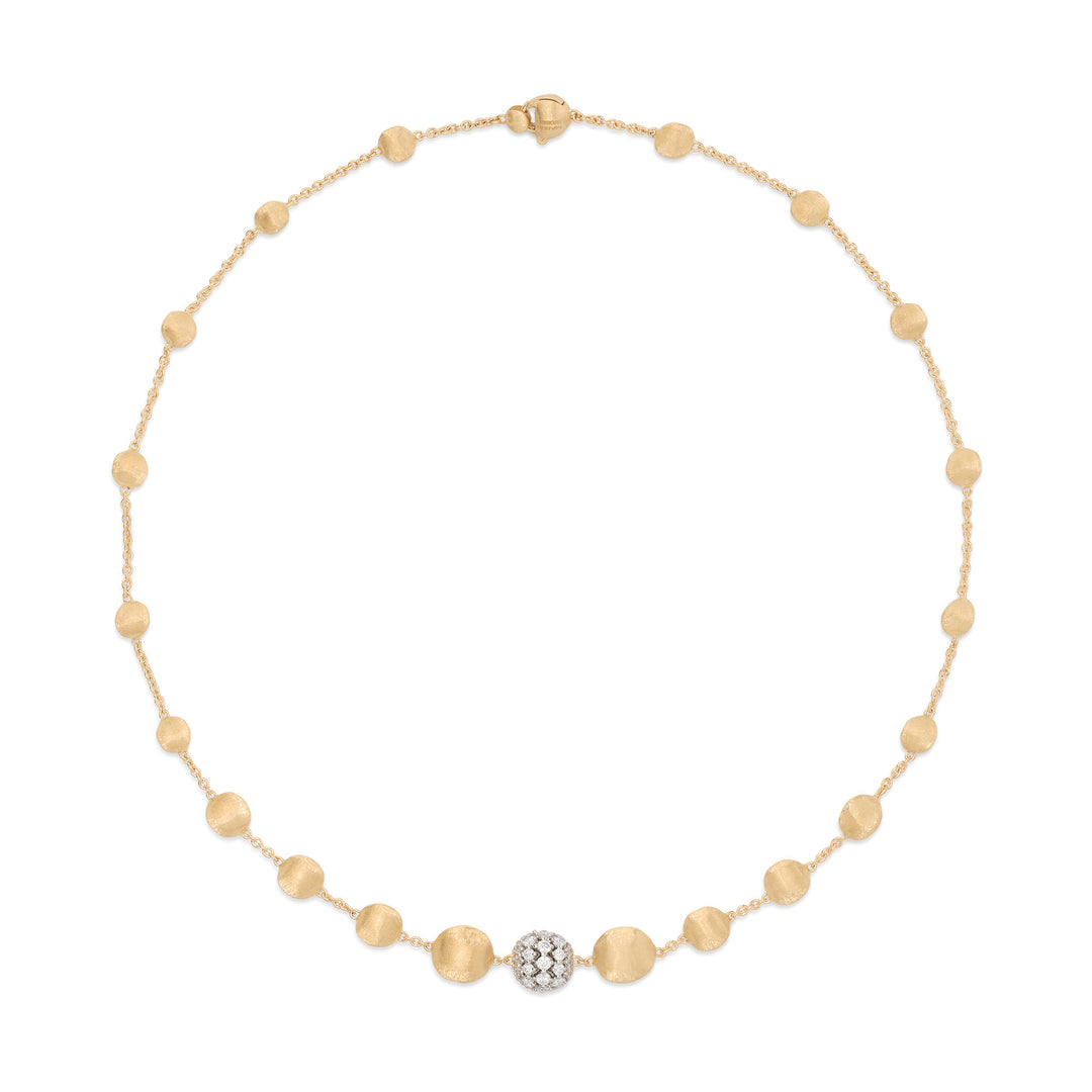 Marco Bicego Africa Alta necklace in 18k yellow gold with diamonds CB2899_B2_YW_Q6