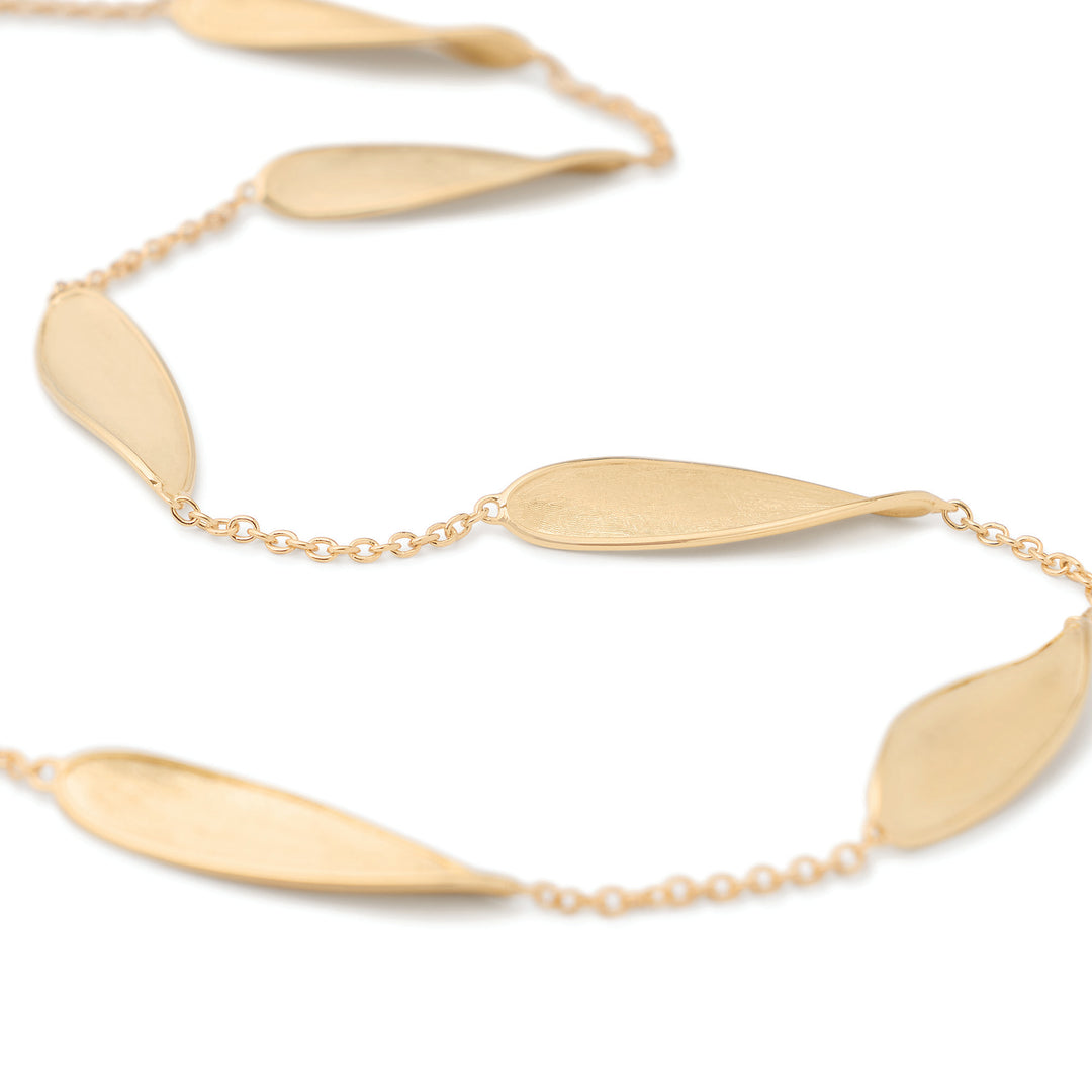 Collier long Marco Bicego Lunaria Twist en or jaune 18K CB2897_Y_02